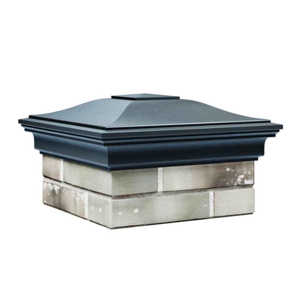 Колпак Zking Монблан Серый на столб 1.5х1.5 еврокирпича 0.7НФ (355х355мм) в Урае фото