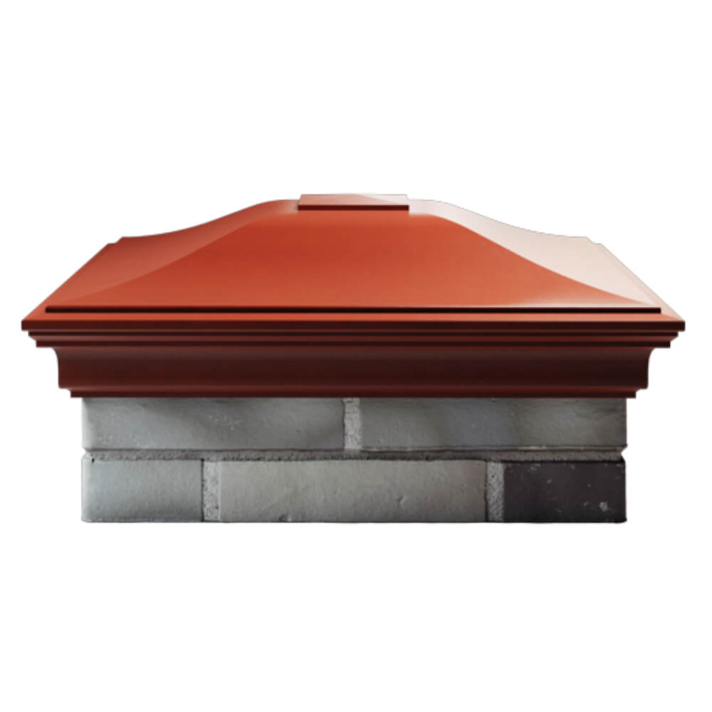 Колпак Zking Монблан Красный на столб 2х2 кирпича (515х515мм) в Урае фото