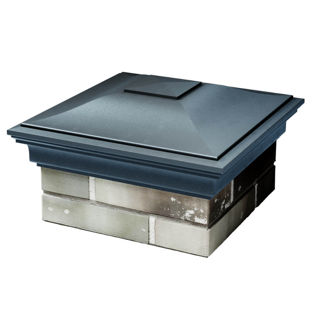 Колпак Zking Монблан Серый на столб 1.5х1.5 кирпича (385х385мм) в Урае фото