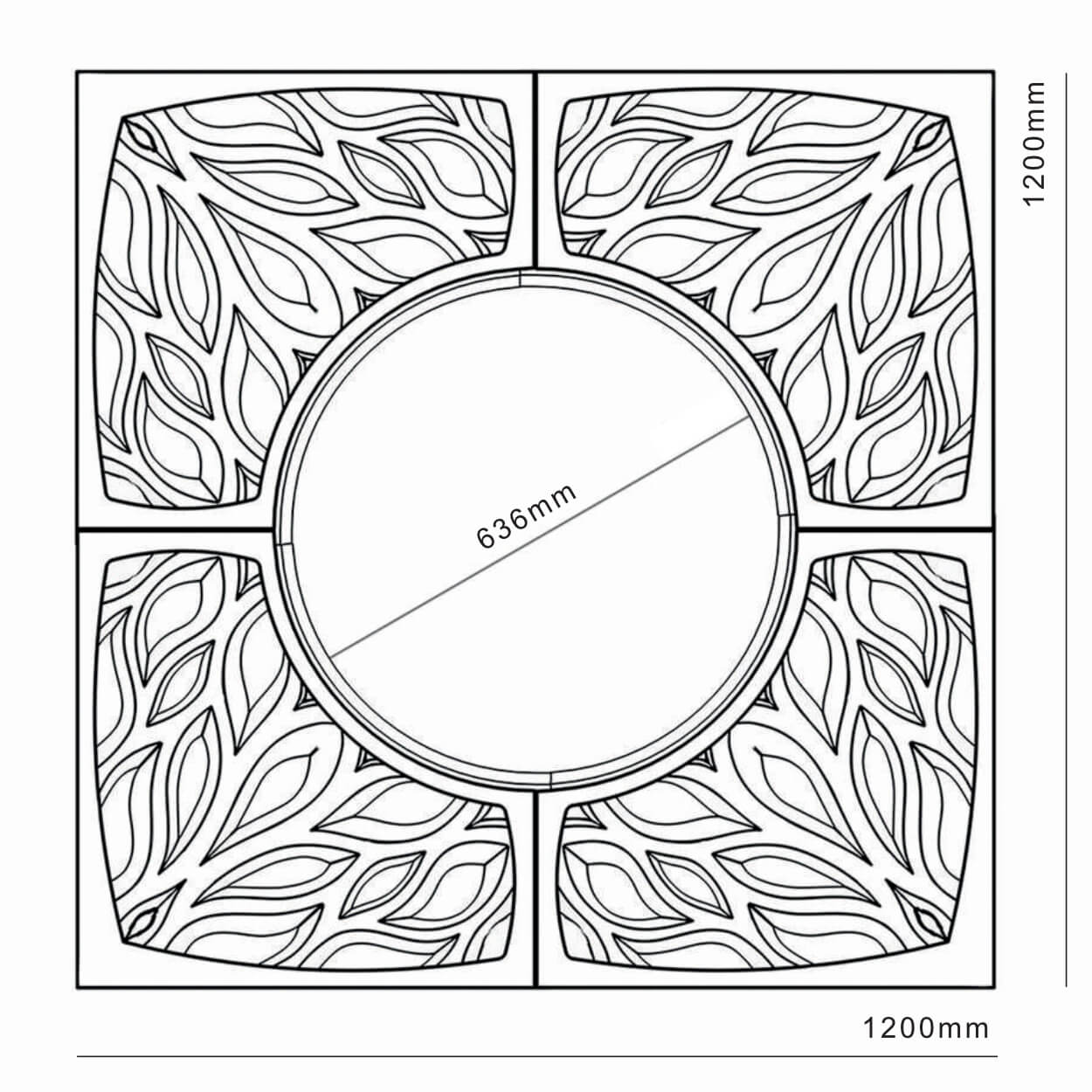 Приствольная решетка для дерева ZKING CRUST 1.2х1.2м Черная в Урае фото
