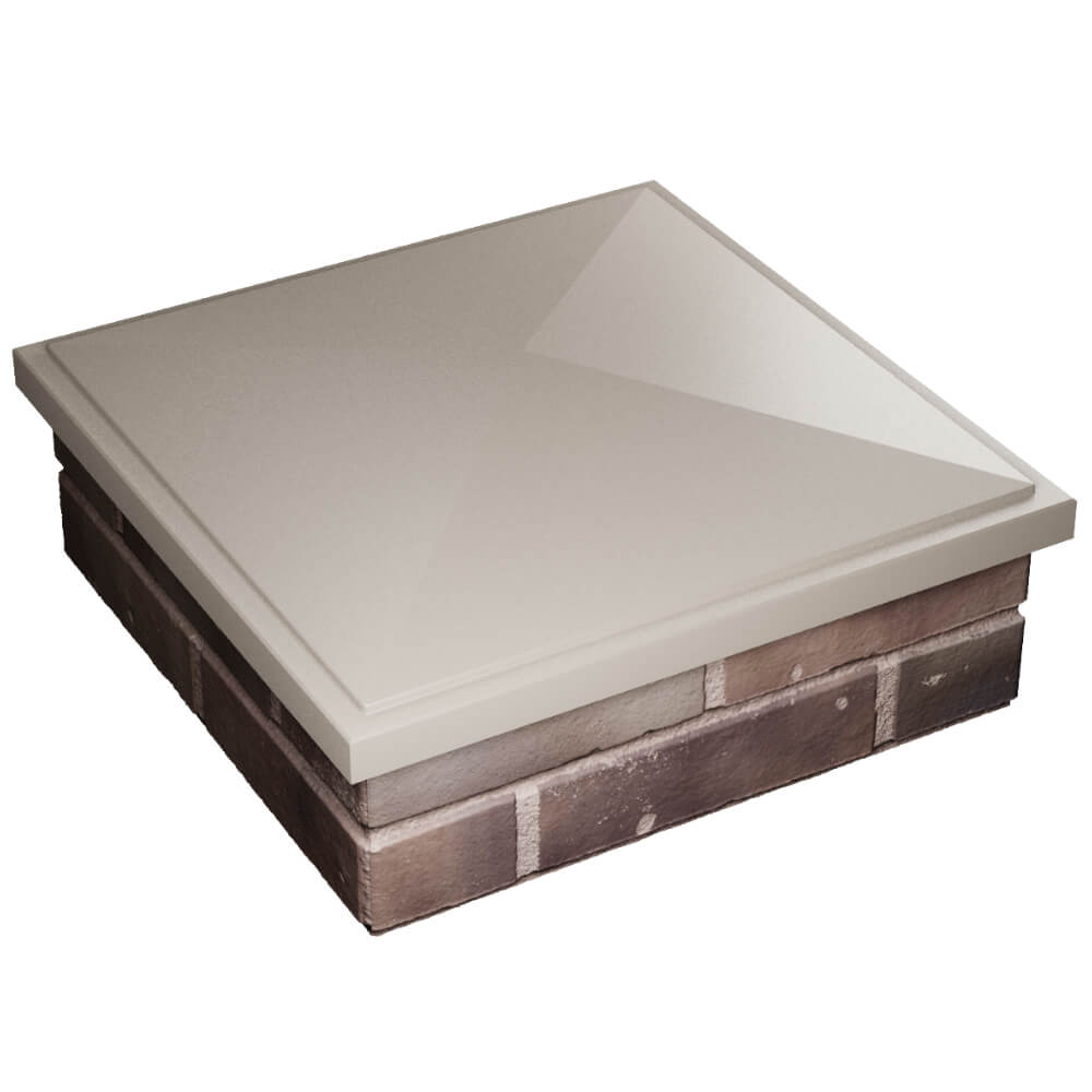 Колпак Zking БонаМоно Бежевый на столб 2х2 кирпича (515х515, 530х530мм) в Урае фото