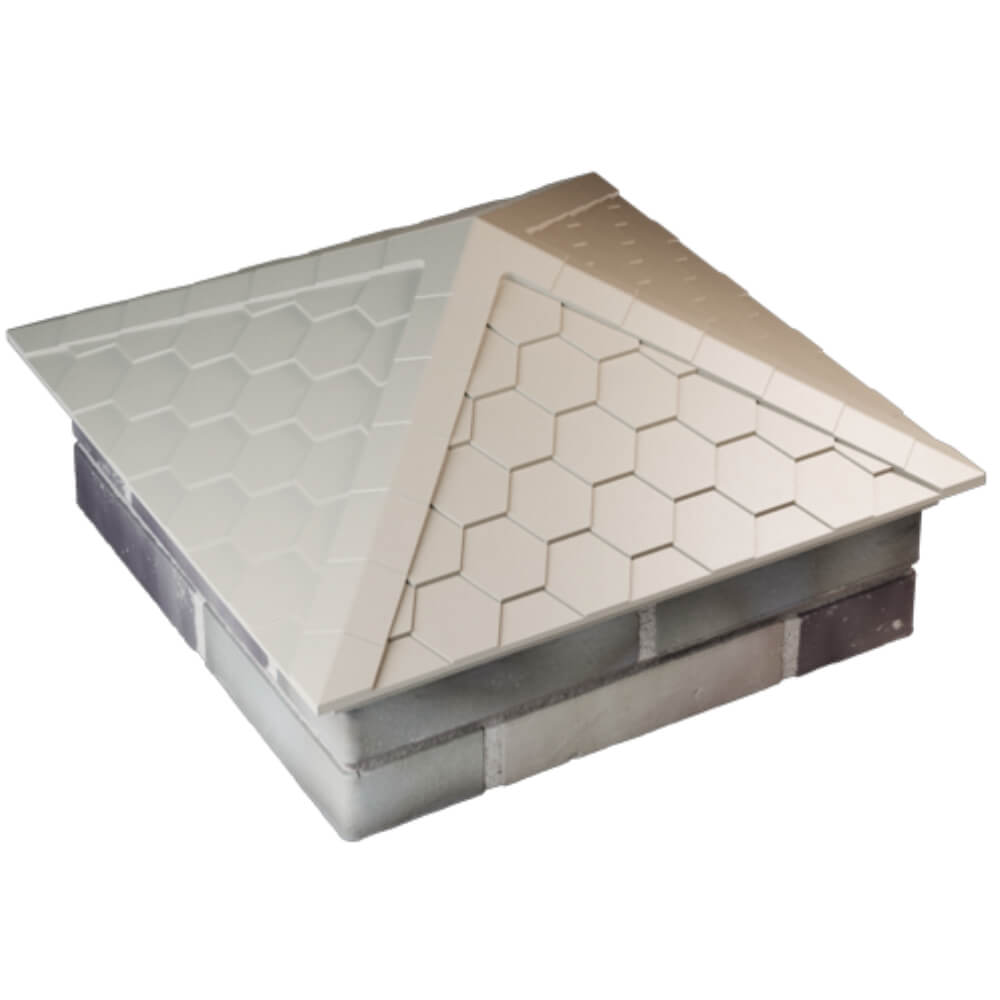 Колпак Zking Эверест Бежевый на столб 2х2 кирпича (535х535мм) Урай фото