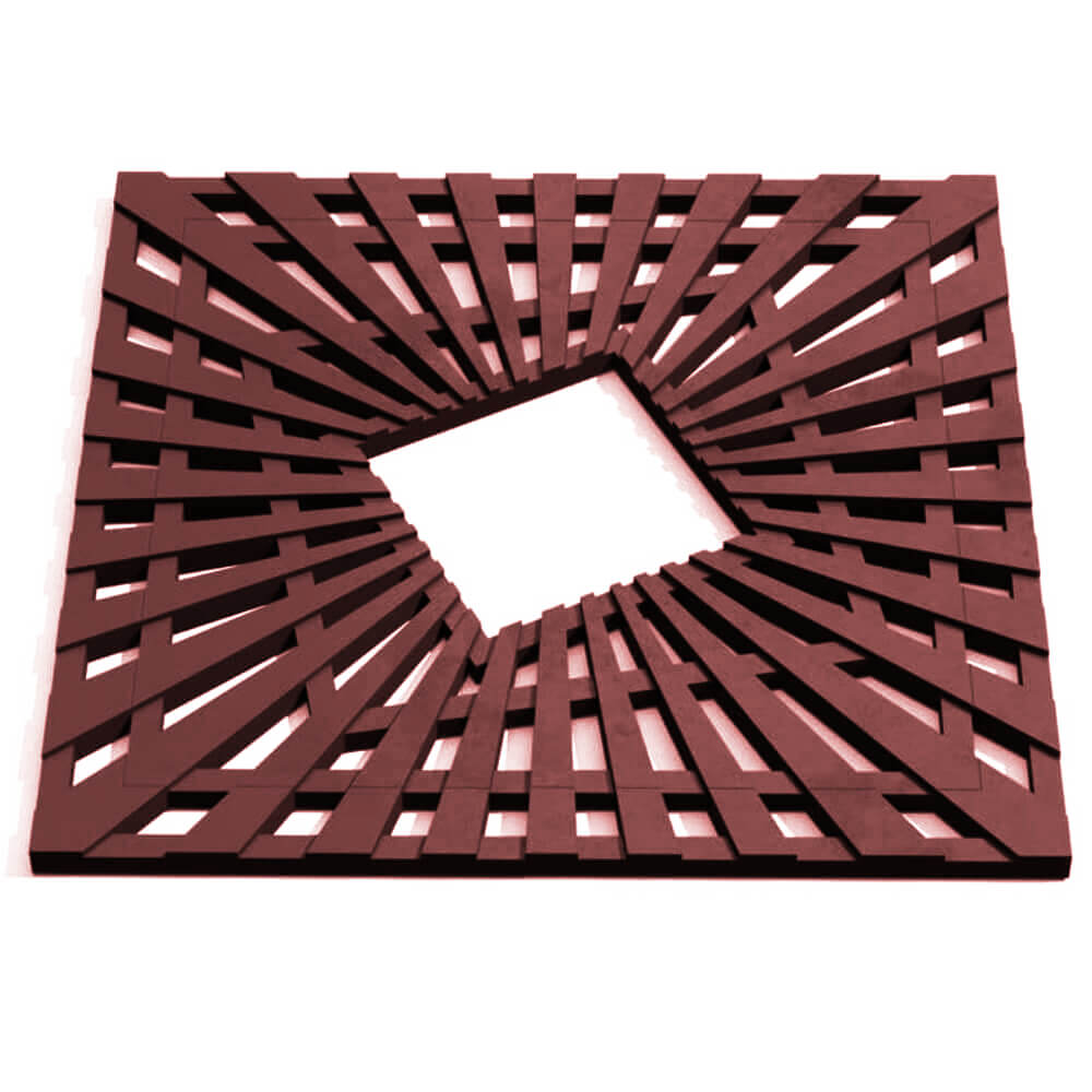 Приствольная решетка для дерева ZKING ATMOSPHERE 1.2х1.2м Коричневая Урай фото