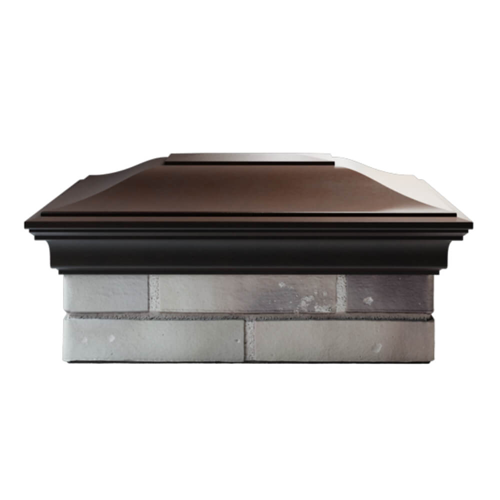 Колпак Zking Монблан Коричневый на столб 2х1.5 кирпича (515х385мм) в Урае фото