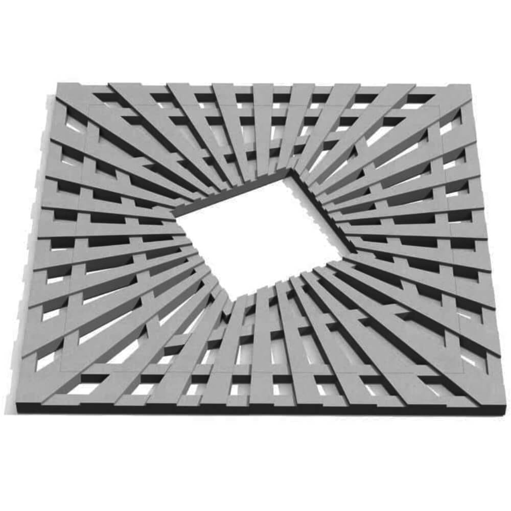 Приствольная решетка для дерева ZKING ATMOSPHERE 1.2х1.2м Серая Урай фото