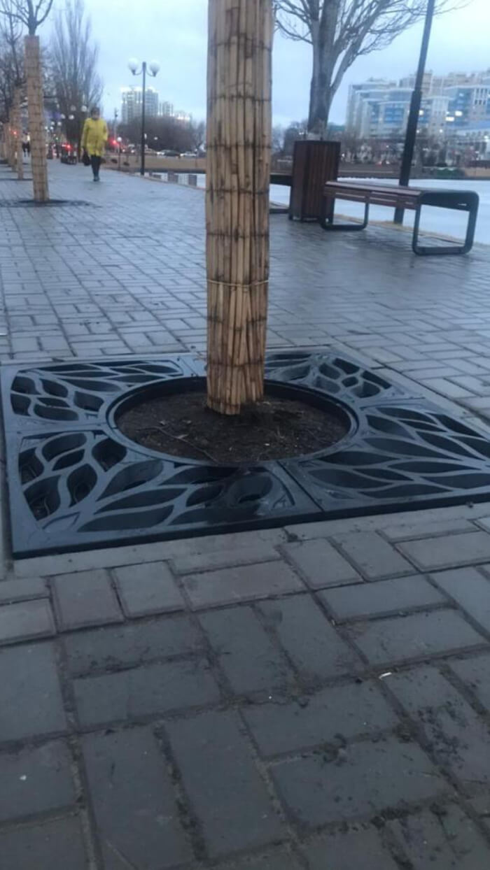 Приствольная решетка для дерева ZKING CRUST 1.2х1.2м Черная в Урае фото