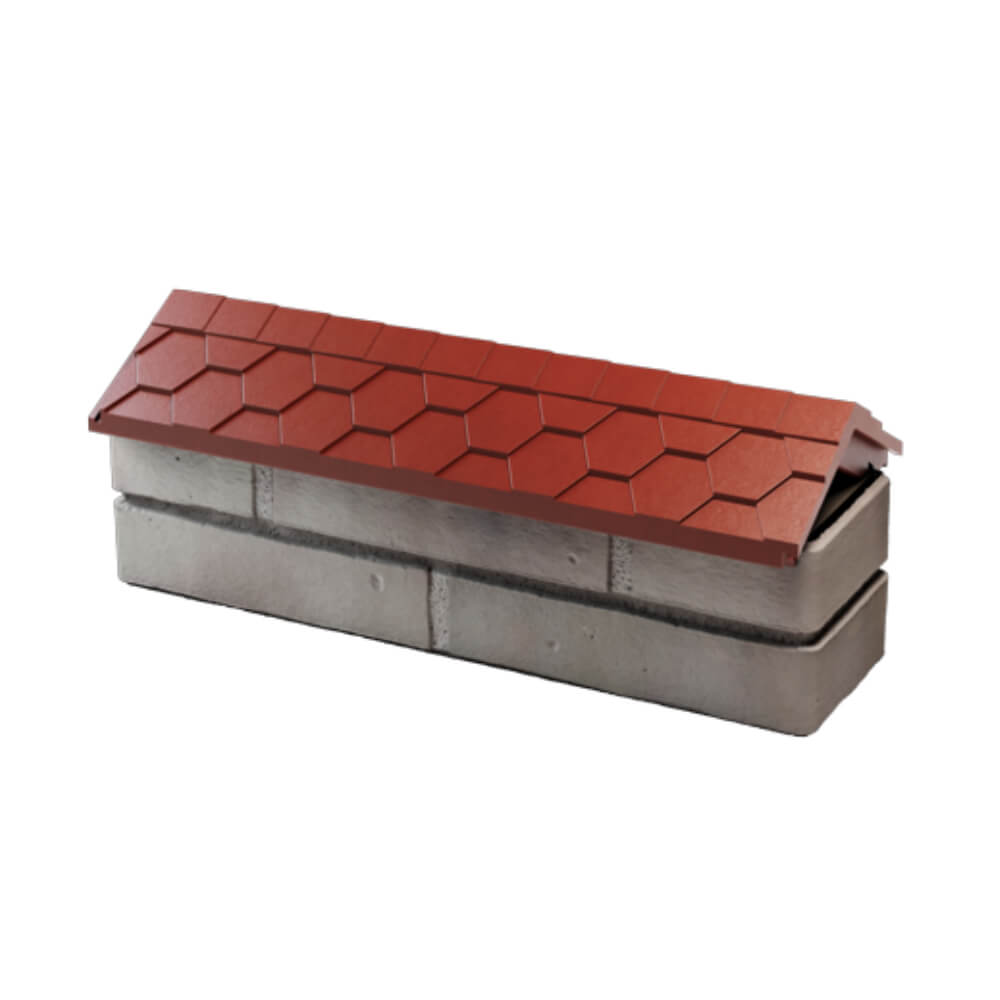 Парапет Zking Эверест Красный с посадкой на 0.5 кирпича (130мм) в Урае фото