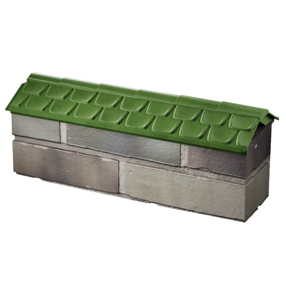 Парапет Zking Эльбрус Зеленый с посадкой на 0.5 кирпича (130мм) в Урае фото