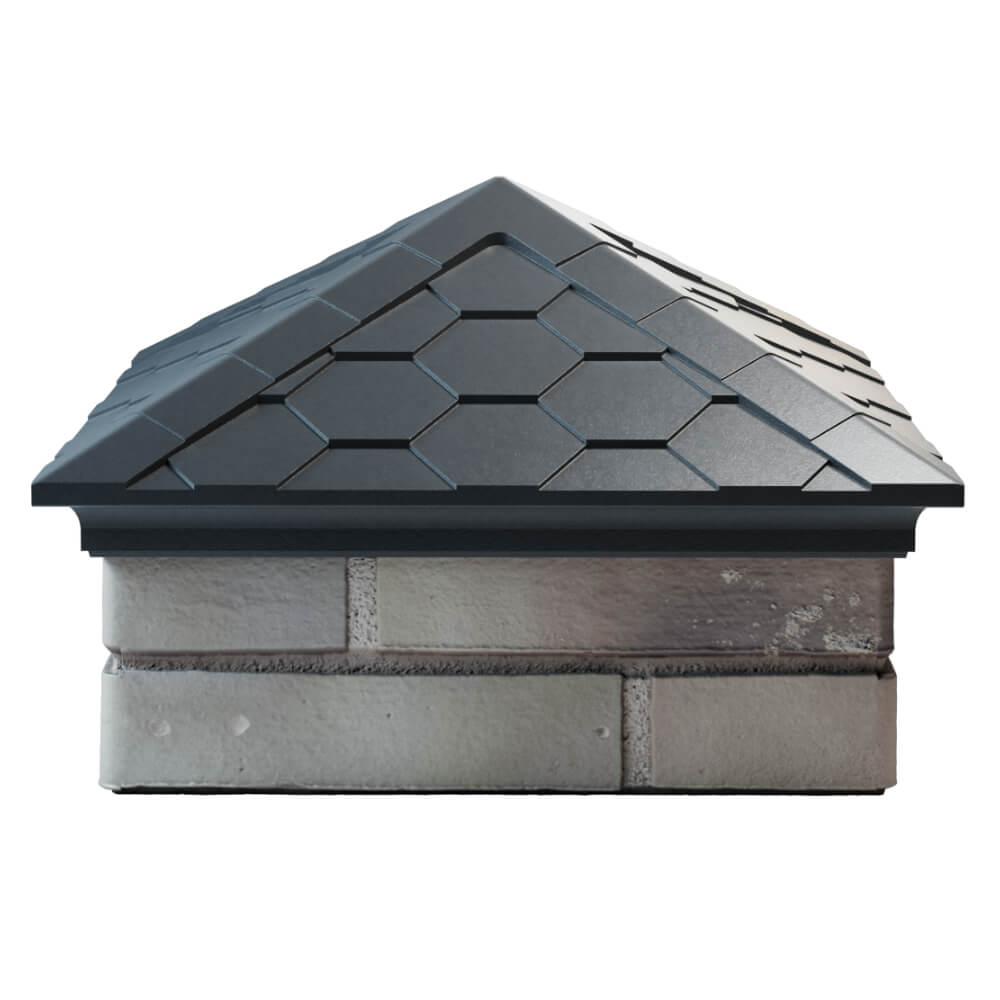 Колпак Zking Эверест Серый на столб 1.5х1.5 кирпича (390х390мм) Урай фото