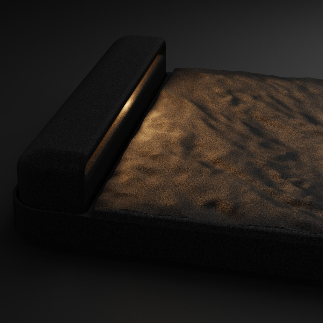 LED Светильник для шаговой плиты STONE Черный Сланец 330х75х98мм Урай фото