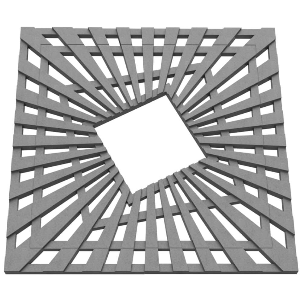 Приствольная решетка для дерева ZKING ATMOSPHERE 1.2х1.2м Серая в Урае фото