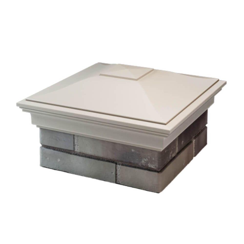 Колпак Zking Монблан Бежевый на столб 1.5х1.5 еврокирпича 0.7НФ (355х355мм) в Урае фото