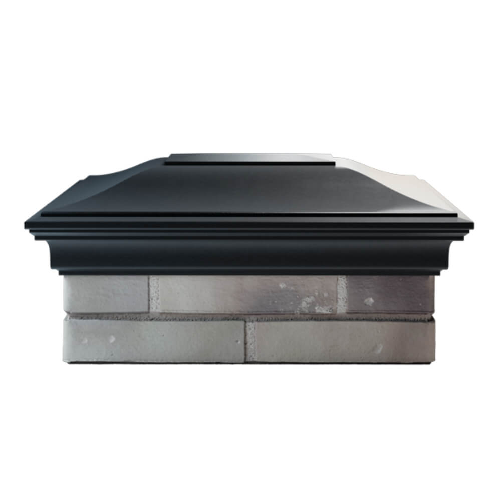 Колпак Zking Монблан Черный на столб 2х1.5 кирпича (515х385мм) в Урае фото