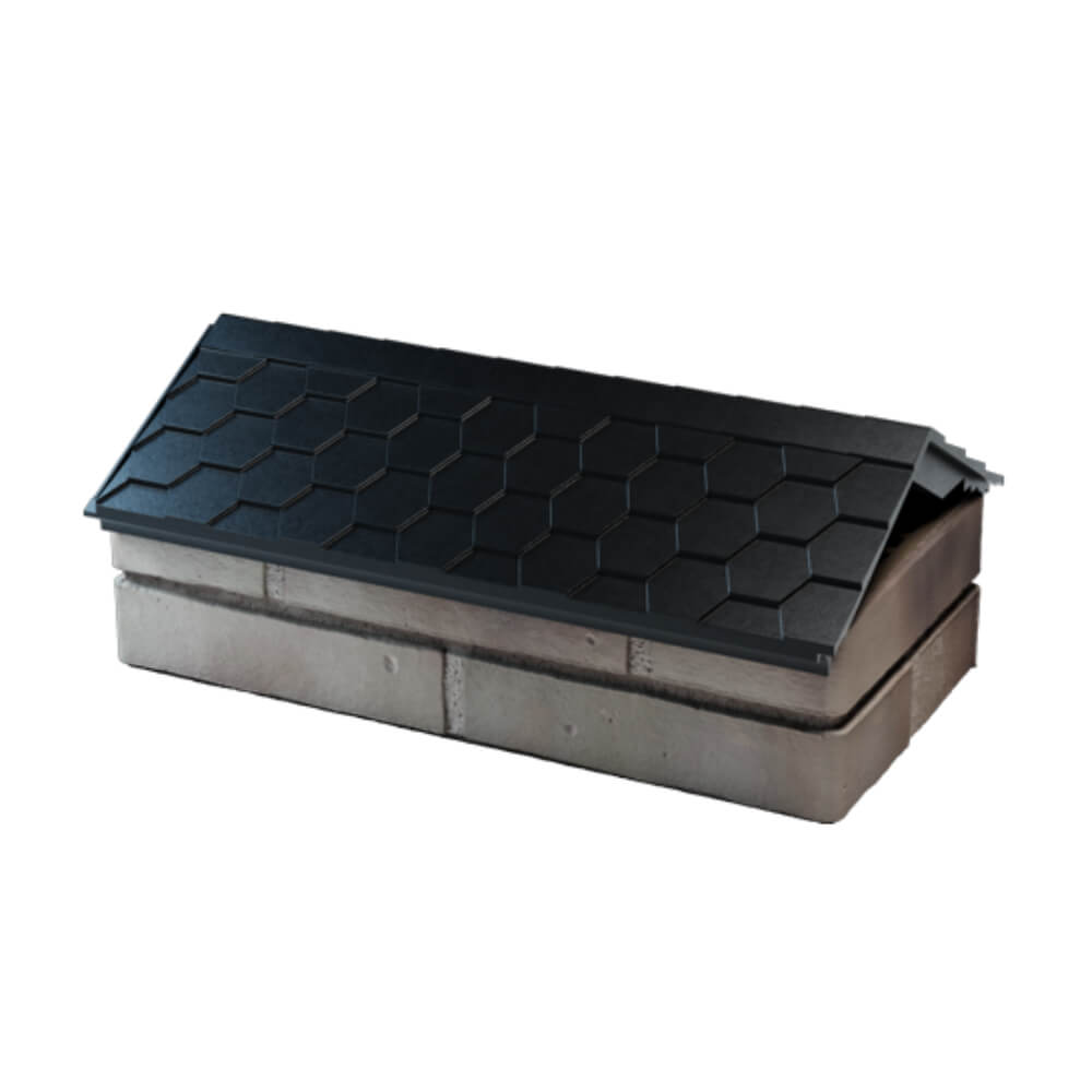 Парапет Zking Эверест Черный с посадкой на 1 кирпич (200/225/255мм) в Урае фото