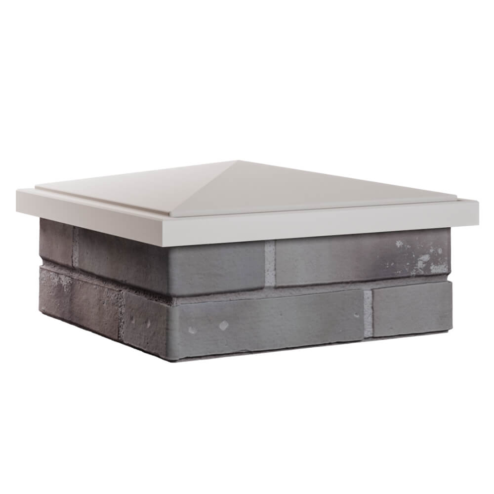 Колпак Zking БонаМоно Бежевый на столб 1.5х1.5 кирпича (385х385, 400х400мм) в Урае фото