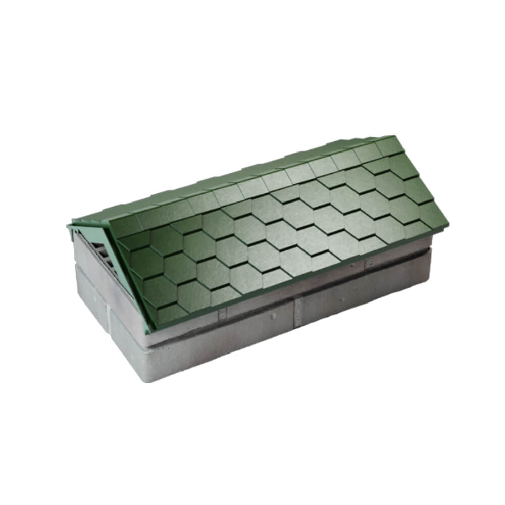 Парапет Zking Эверест Зеленый с посадкой на 1 кирпич (200/225/255мм) в Урае фото