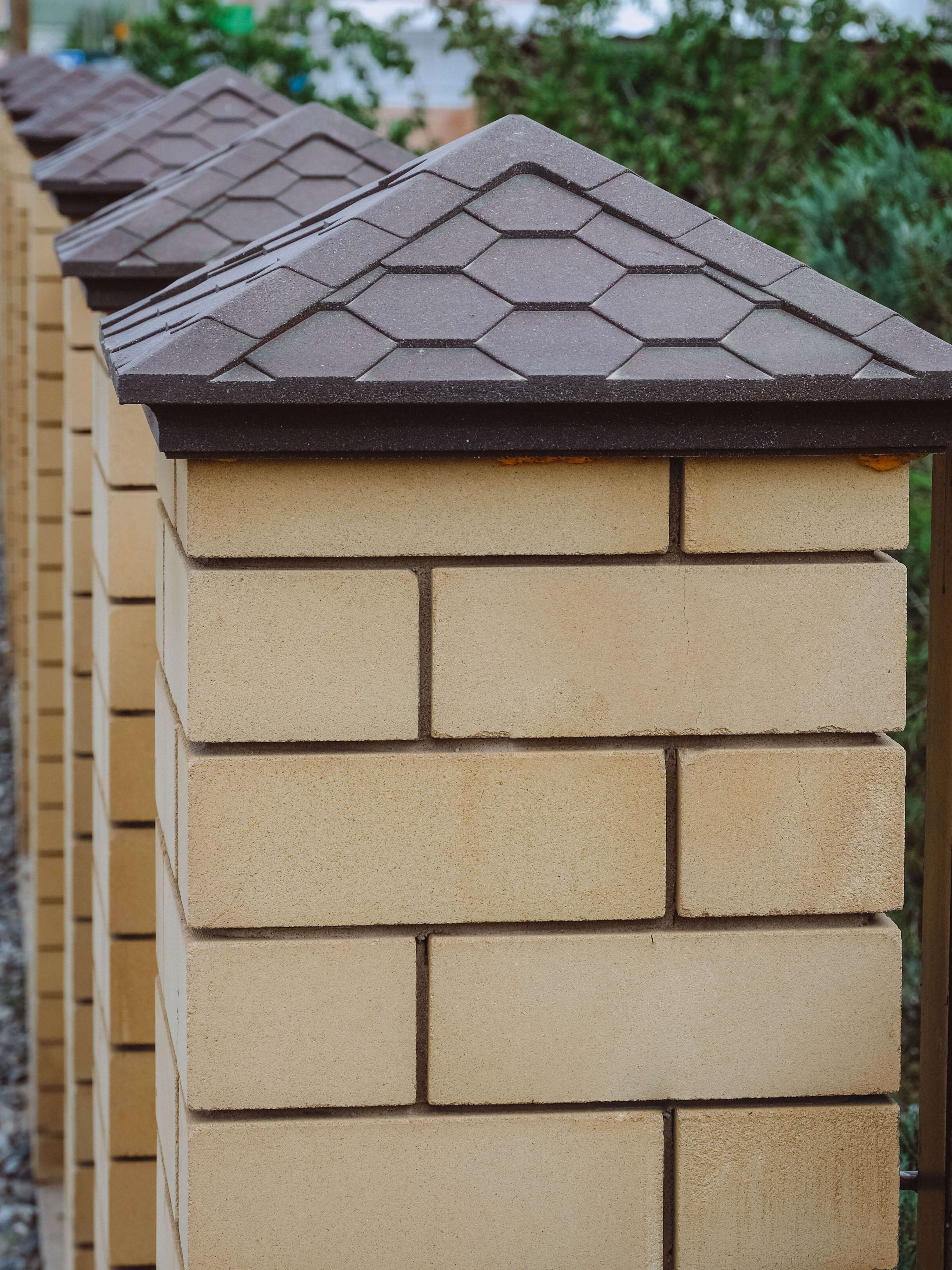 Колпак Zking Эверест Коричневый на столб 1.5х1.5 кирпича (390х390мм) в Урае фото