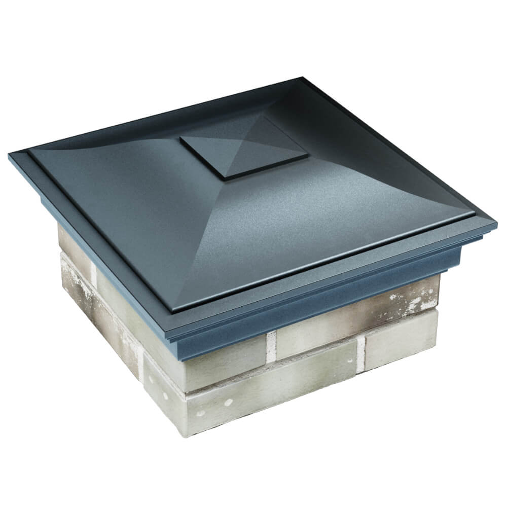 Колпак Zking Монблан Серый на столб 1.5х1.5 кирпича (385х385мм) в Урае фото