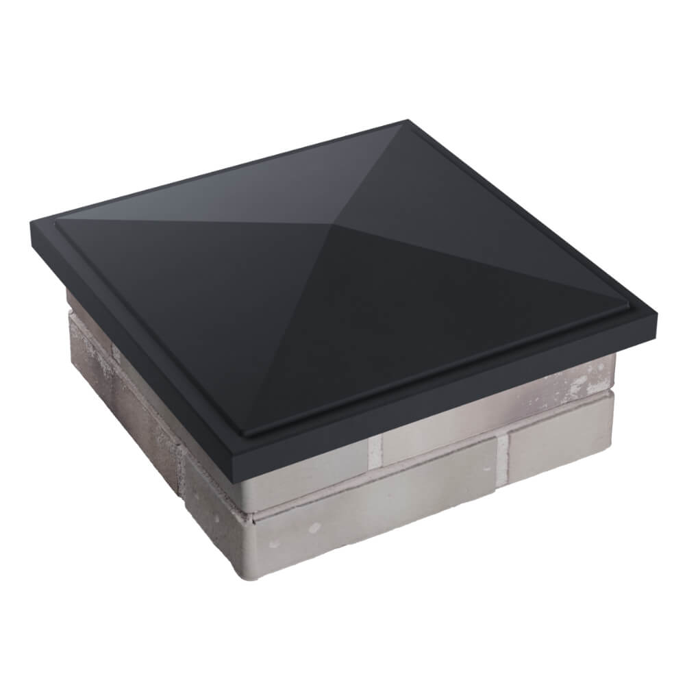 Колпак Zking БонаМоно Серый на столб 1.5х1.5 кирпича (385х385, 400х400мм) в Урае фото