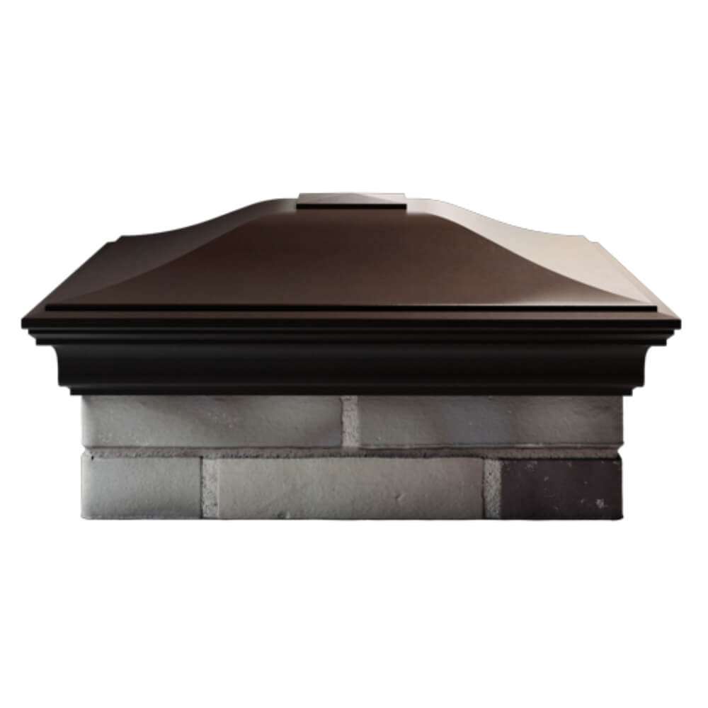 Колпак Zking Монблан Коричневый на столб 2х2 кирпича (515х515мм) в Урае фото