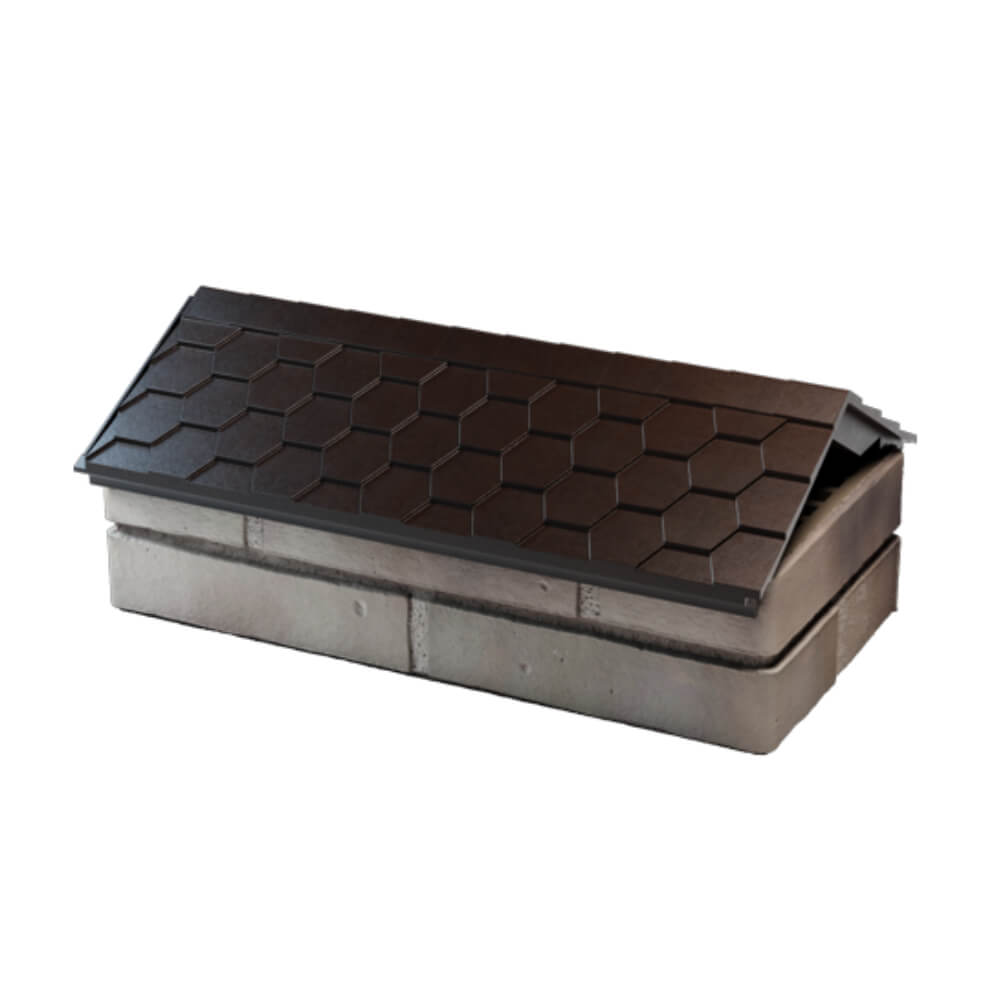 Парапет Zking Эверест Коричневый с посадкой на 1 кирпич (200/225/255мм) в Урае фото