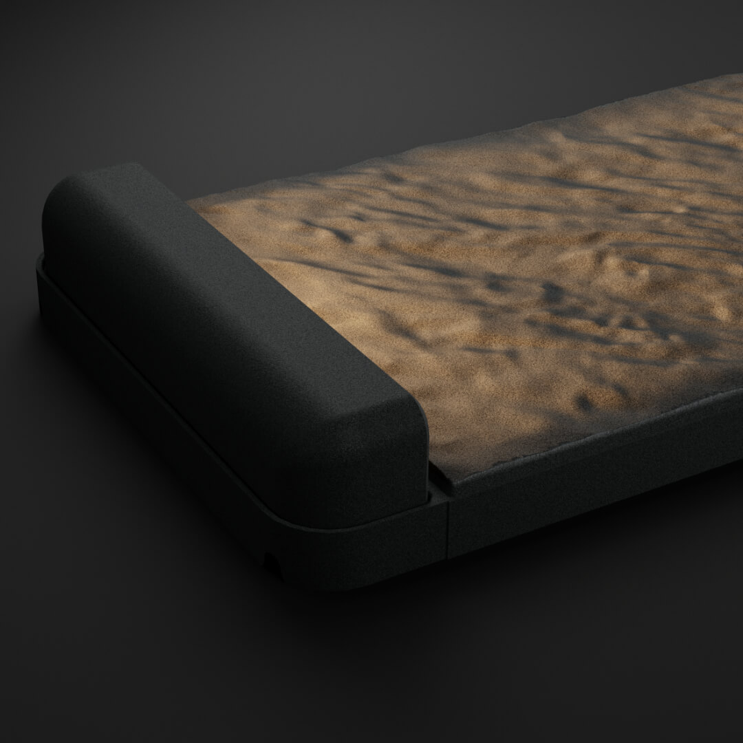 LED Светильник для шаговой плиты STONE Графитовый Серый 330х75х98мм в Урае фото