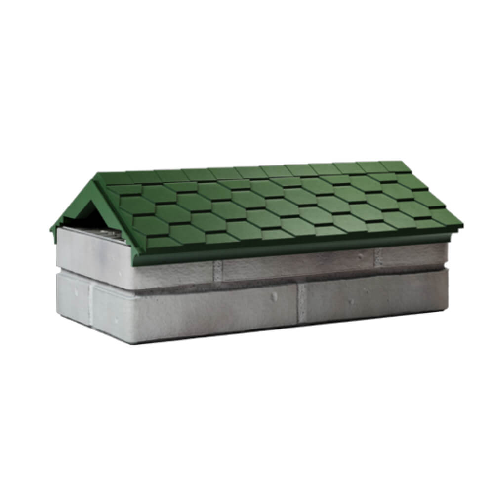 Парапет Zking Эверест Зеленый с посадкой на 1 кирпич (200/225/255мм) Урай фото