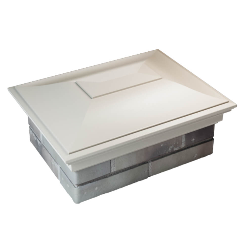 Колпак Zking Монблан Бежевый на столб 2х1.5 кирпича (515х385мм) Урай фото