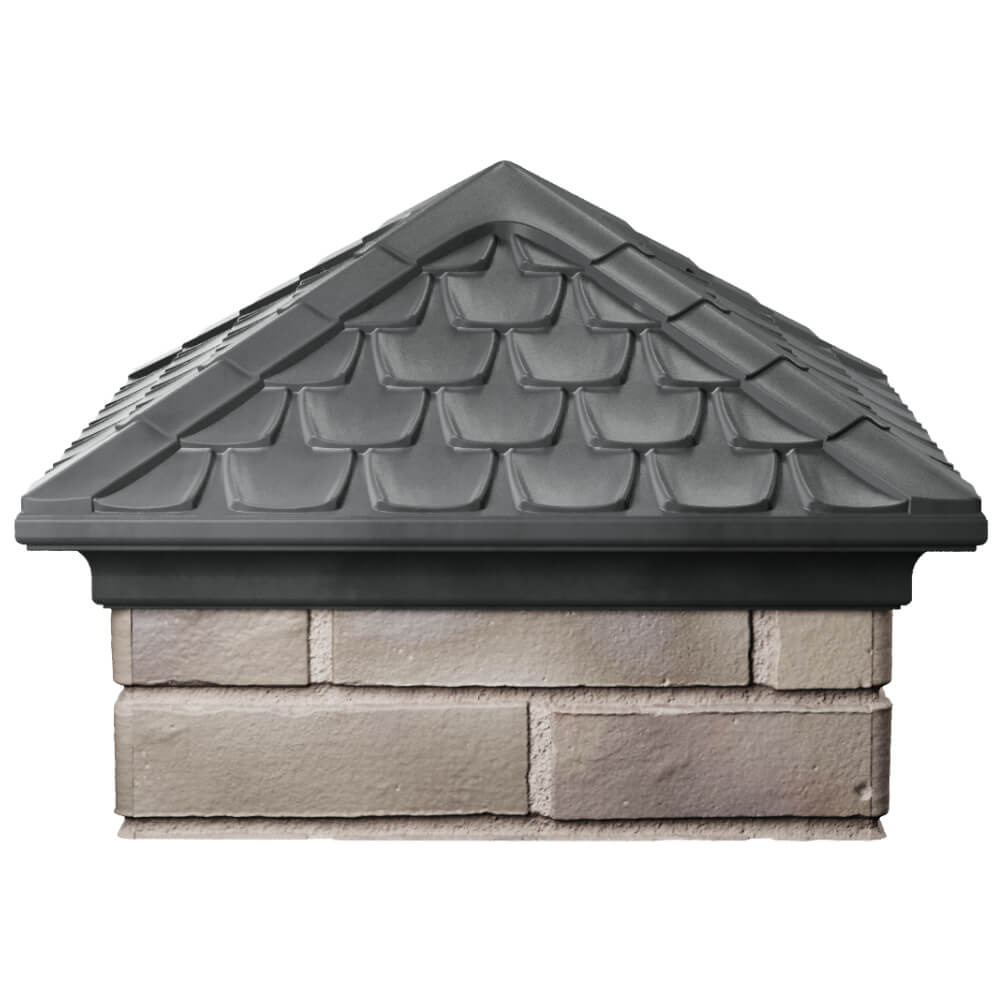 Колпак Zking Эльбрус Серый на столб 1.5х1.5 кирпича (385х385мм) Урай фото