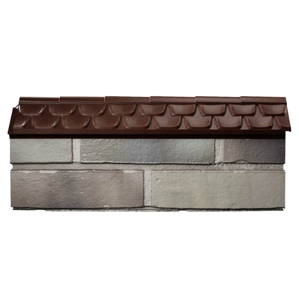 Парапет Zking Эльбрус Коричневый с посадкой на 0.5 кирпича (130мм) в Урае фото
