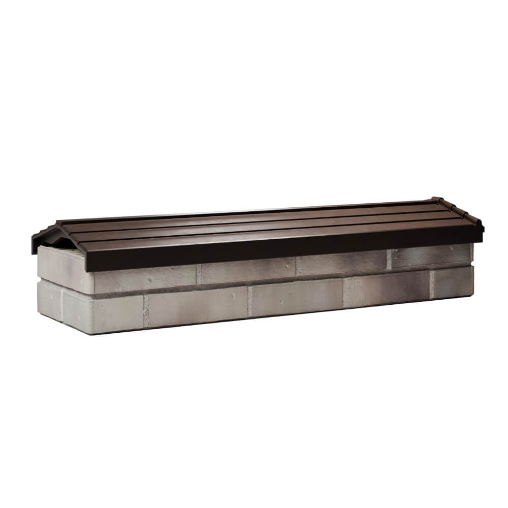 Парапет Zking Бона ХайТек Коричневый посадка на 0.5 кирпича (130мм) Урай фото