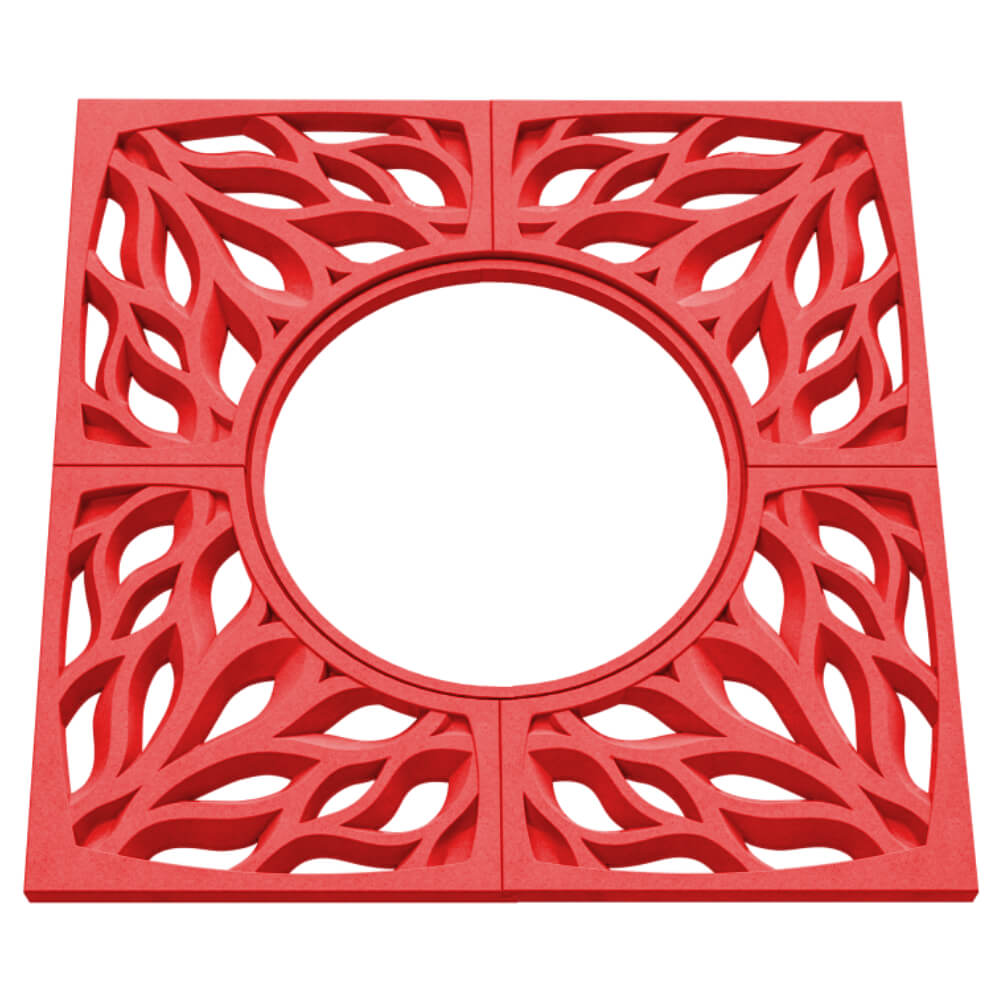 Приствольная решетка для дерева ZKING CRUST 1.2х1.2м Красная в Урае фото