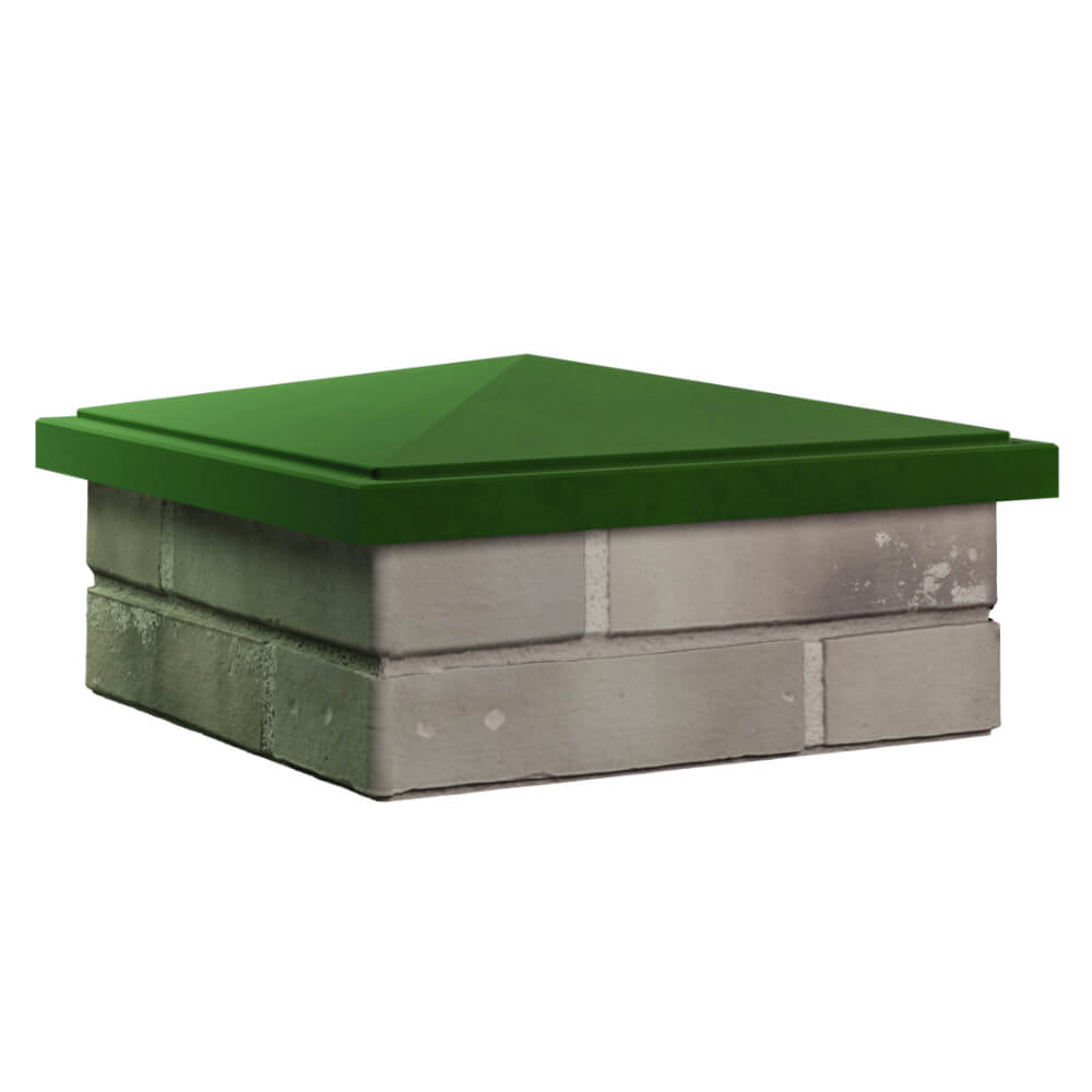 Колпак Zking БонаМоно Зеленый на столб 1.5х1.5 кирпича (385х385, 400х400мм) в Урае фото