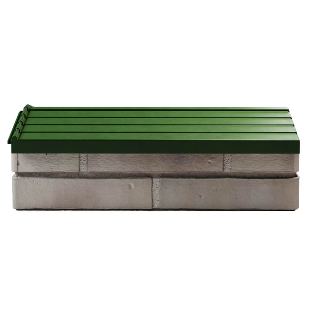 Парапет Zking Бона ХайТек Зеленый с посадкой на 1 кирпич (200/225/255мм) в Урае фото
