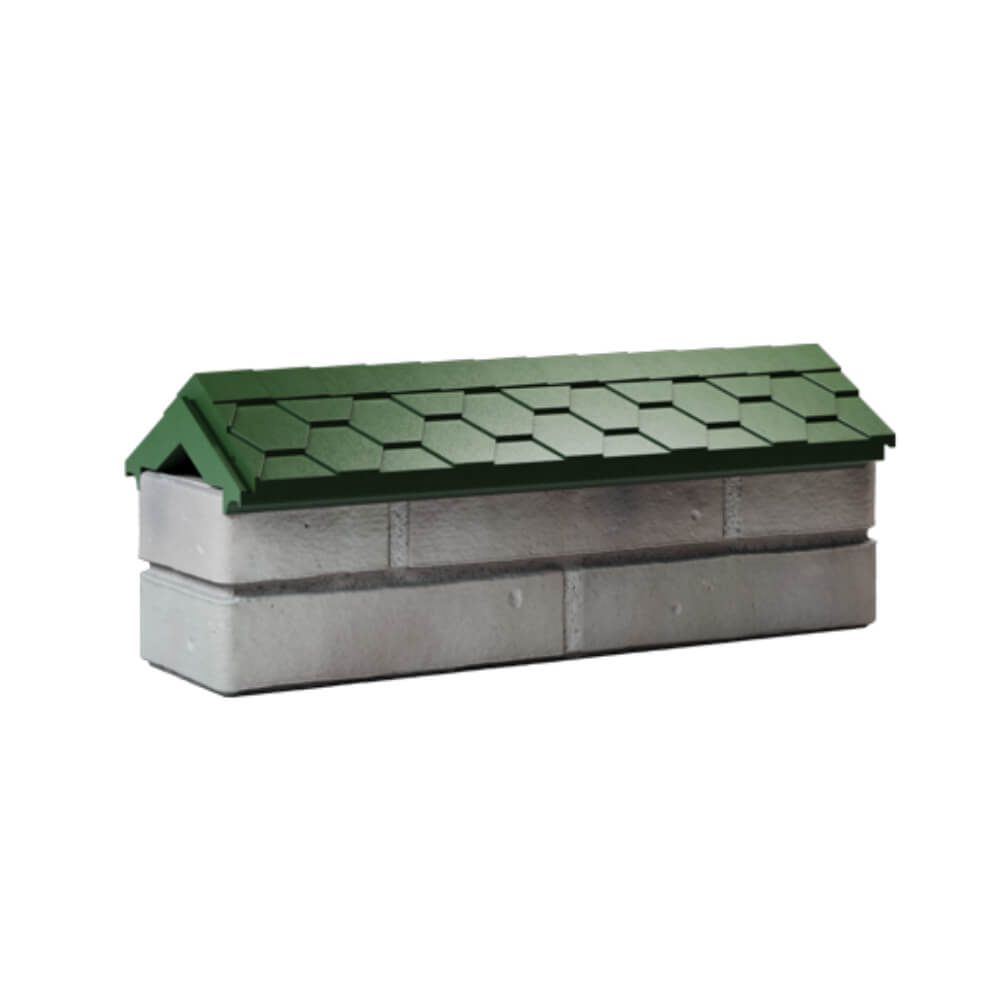 Парапет Zking Эверест Зеленый с посадкой на 0.5 кирпича (130мм) Урай фото