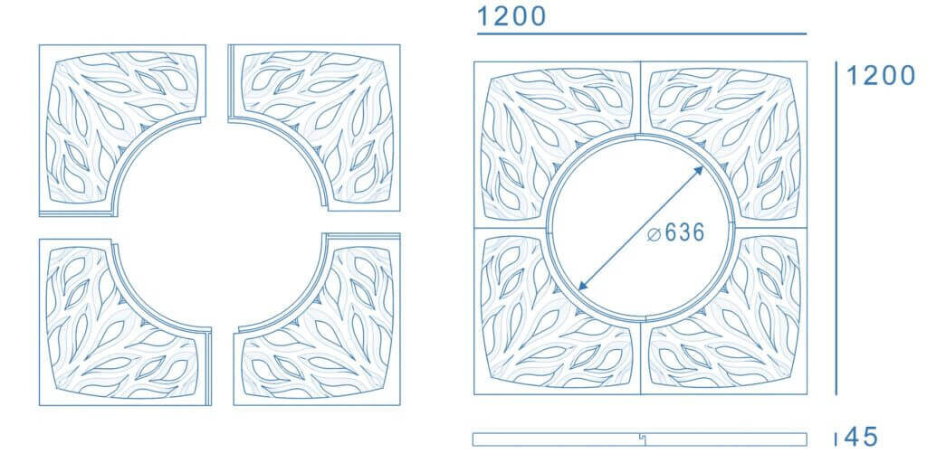 Приствольная решетка для дерева ZKING CRUST 1.2х1.2м Черная в Урае фото
