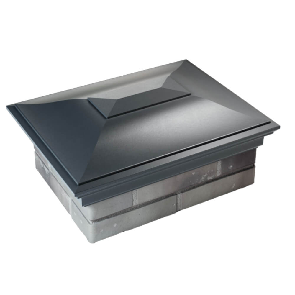 Колпак Zking Монблан Серый на столб 2х1.5 кирпича (515х385мм) Урай фото