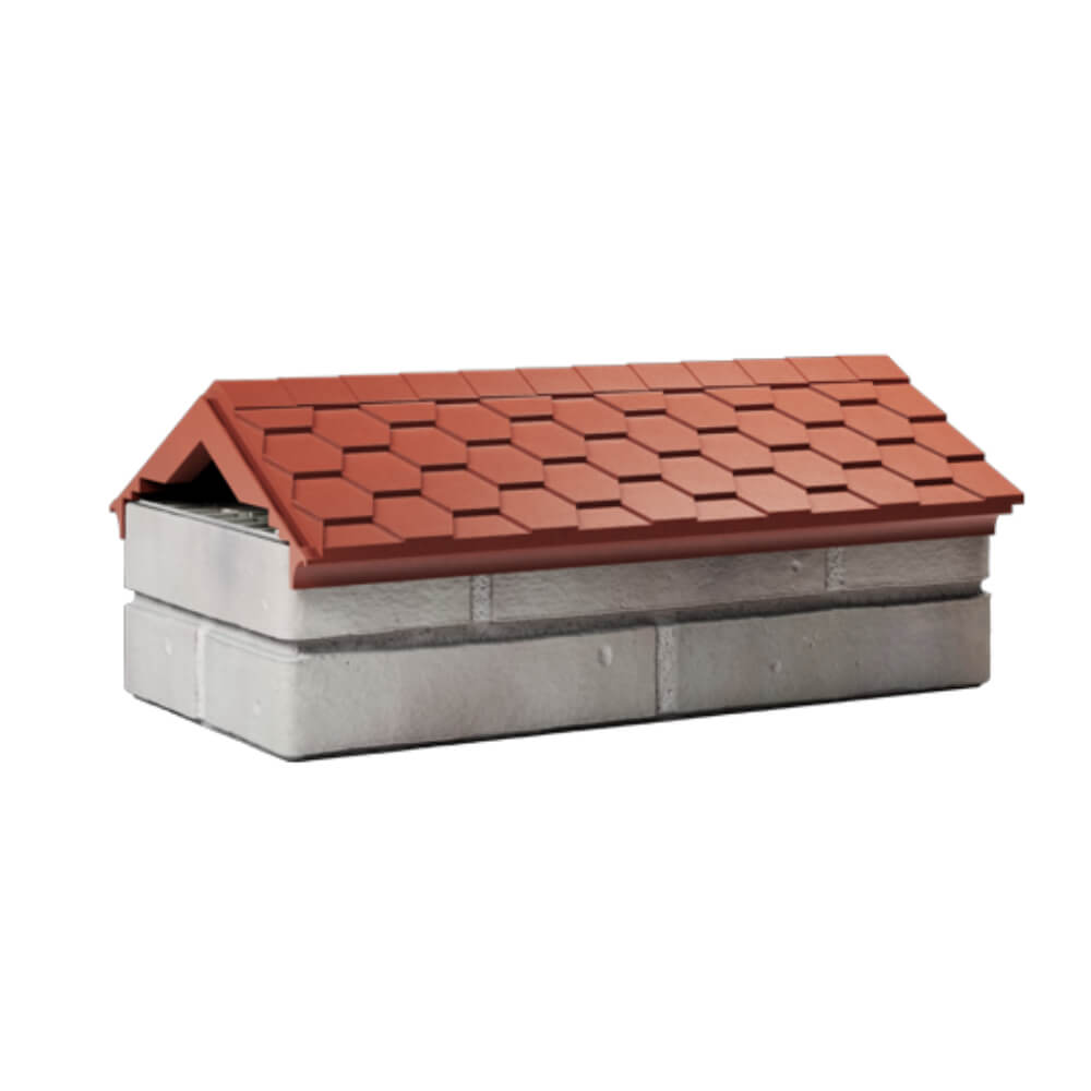 Парапет Zking Эверест Красный с посадкой на 1 кирпич (200/225/255мм) Урай фото