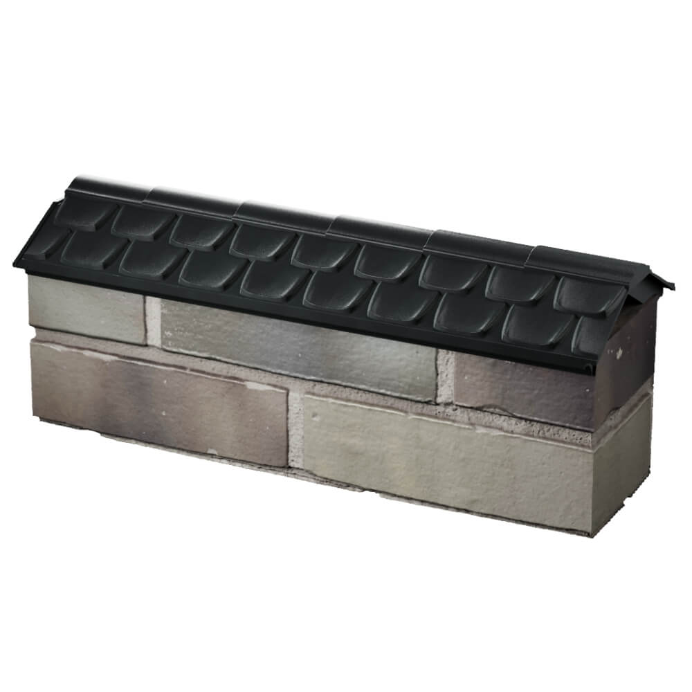 Парапет Zking Эльбрус Черный с посадкой на 0.5 кирпича (130мм) в Урае фото