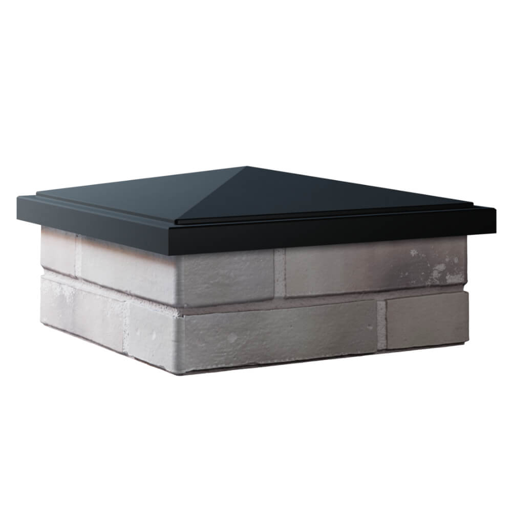 Колпак Zking БонаМоно Черный на столб 1.5х1.5 кирпича (385х385, 400х400мм) в Урае фото