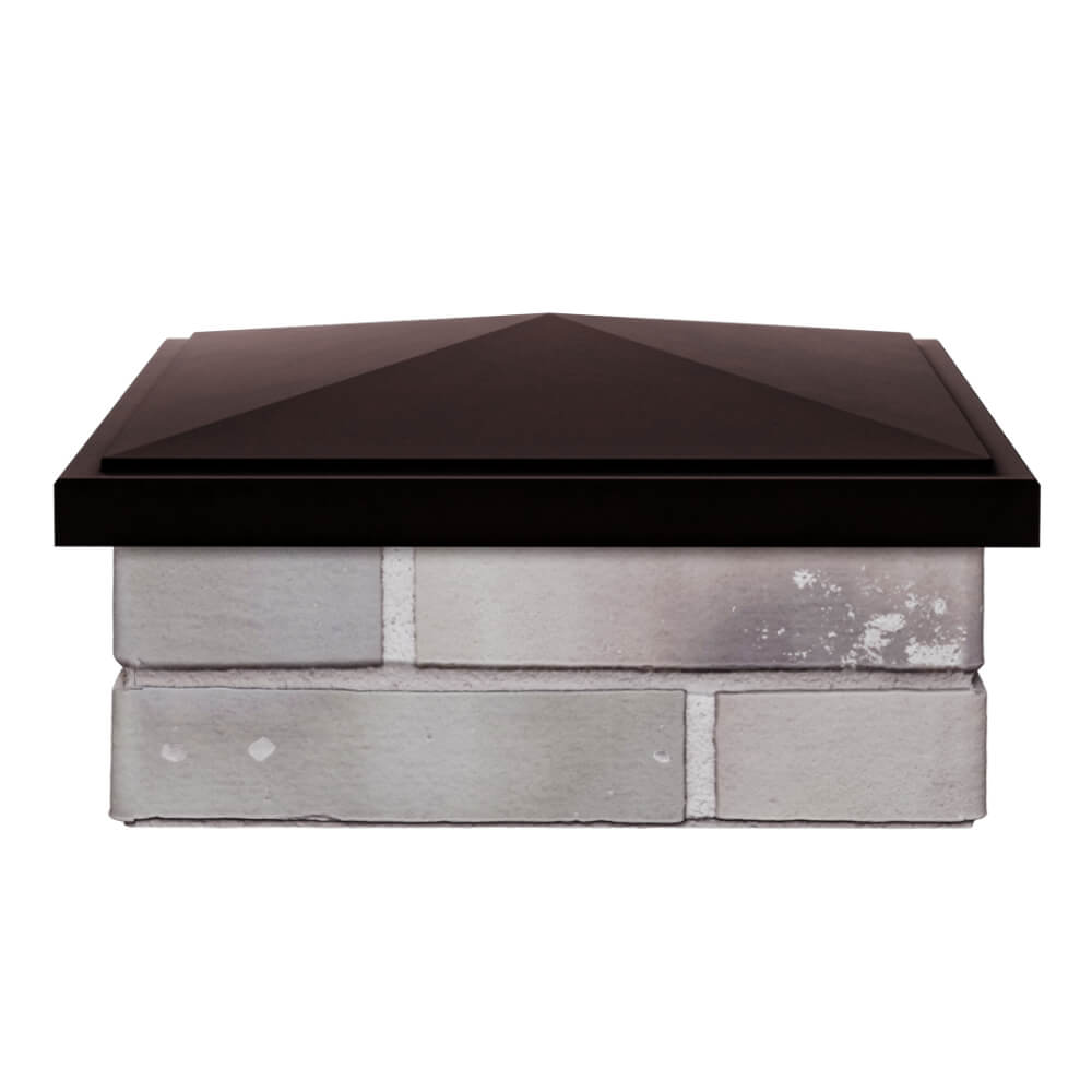 Колпак Zking БонаМоно Коричневый на столб 1.5х1.5 кирпича (385х385, 400х400мм) Урай фото