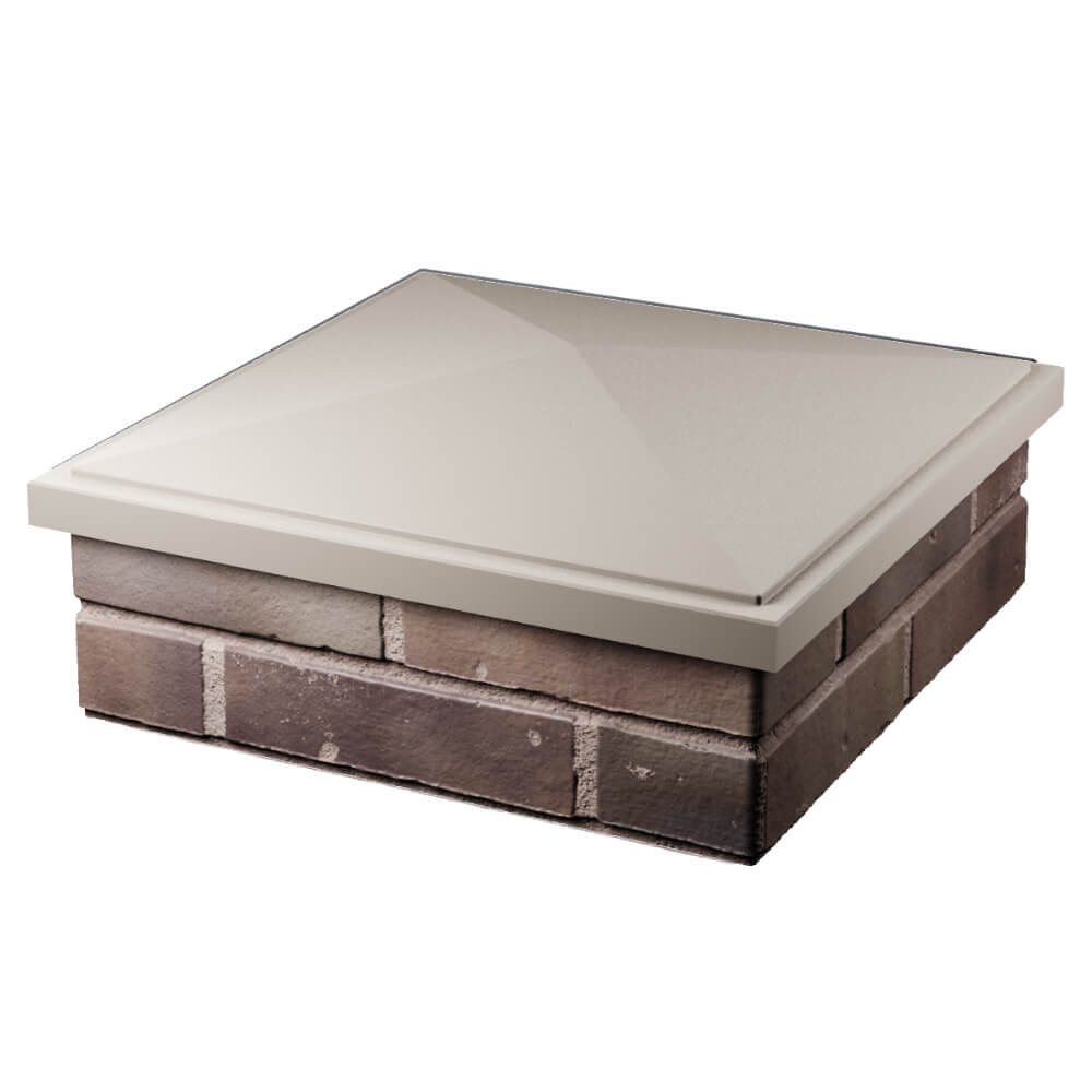 Колпак Zking БонаМоно Бежевый на столб 2х2 кирпича (515х515, 530х530мм) в Урае фото