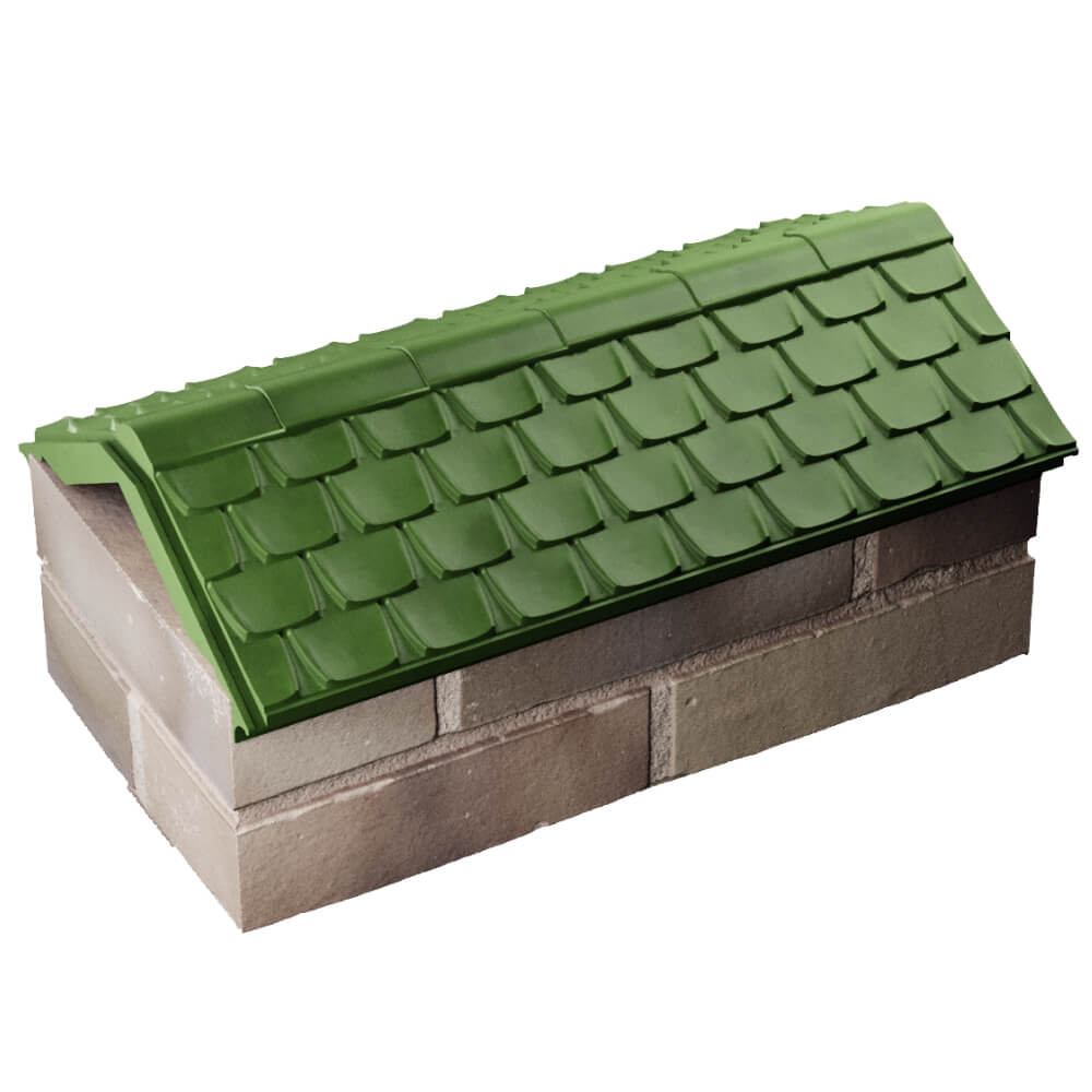 Парапет Zking Эльбрус Зеленый с посадкой на 1 кирпич (255мм) в Урае фото