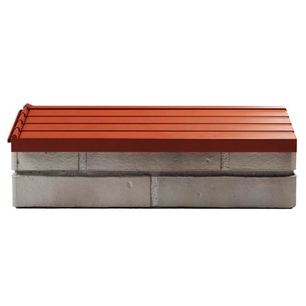 Парапет Zking Бона ХайТек Красный с посадкой на 1 кирпич (200/225/255мм) в Урае фото
