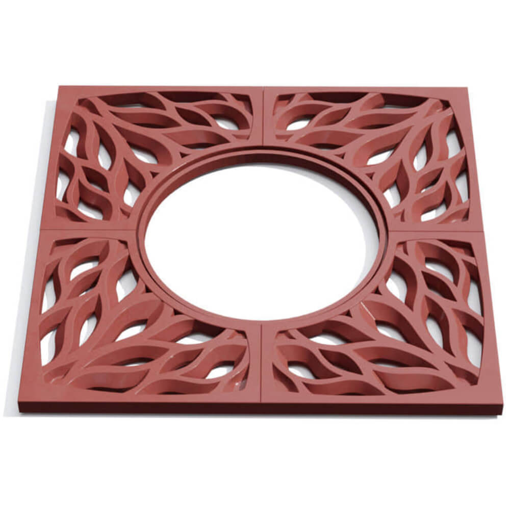 Приствольная решетка для дерева ZKING CRUST 1.2х1.2м Красная Урай фото