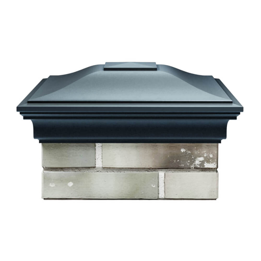 Колпак Zking Монблан Серый на столб 1.5х1.5 еврокирпича 0.7НФ (355х355мм) Урай фото