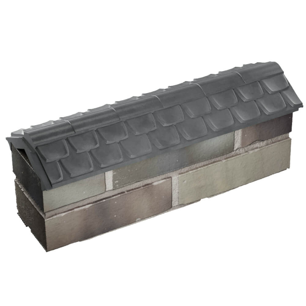 Парапет Zking Эльбрус Серый с посадкой на 0.5 кирпича (130мм) в Урае фото