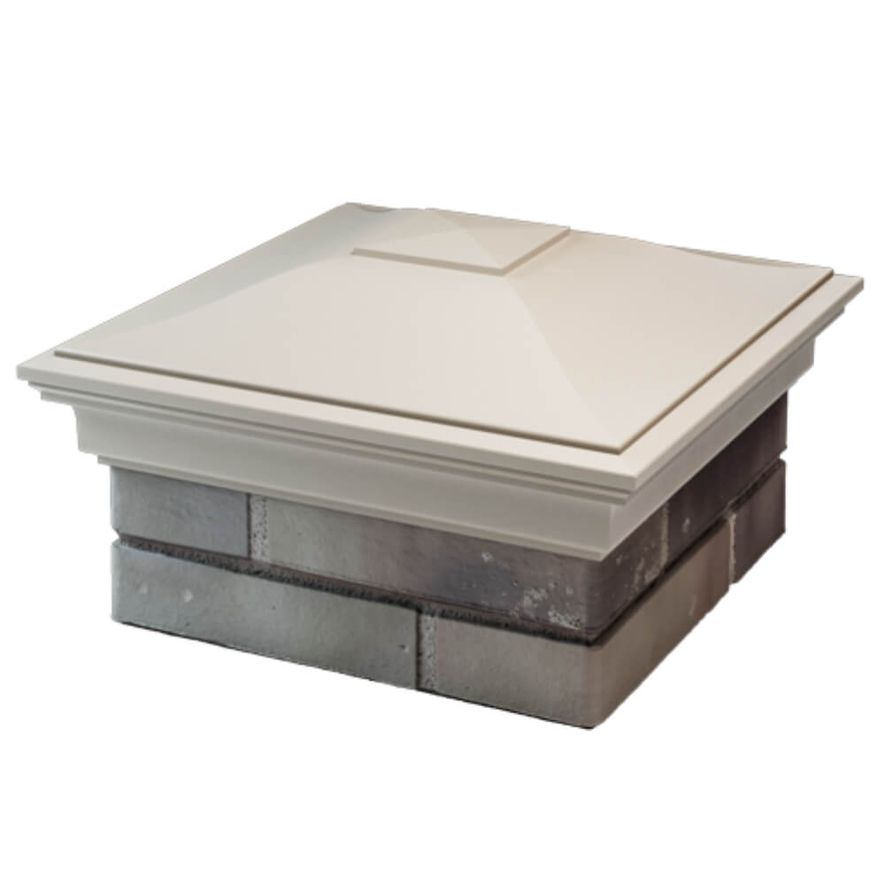 Колпак Zking Монблан Бежевый на столб 1.5х1.5 кирпича (385х385мм) в Урае фото