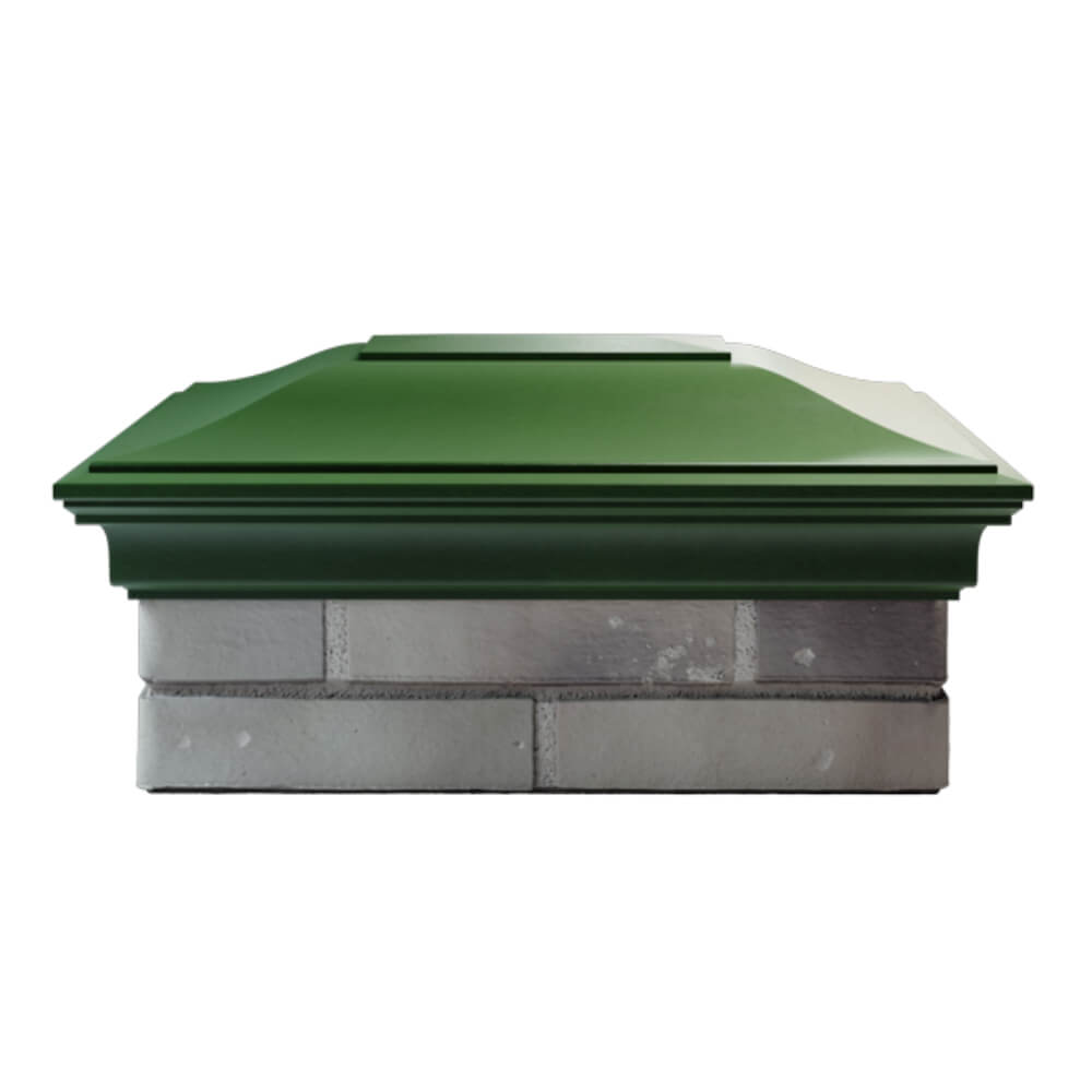 Колпак Zking Монблан Зеленый на столб 2х1.5 кирпича (515х385мм) в Урае фото