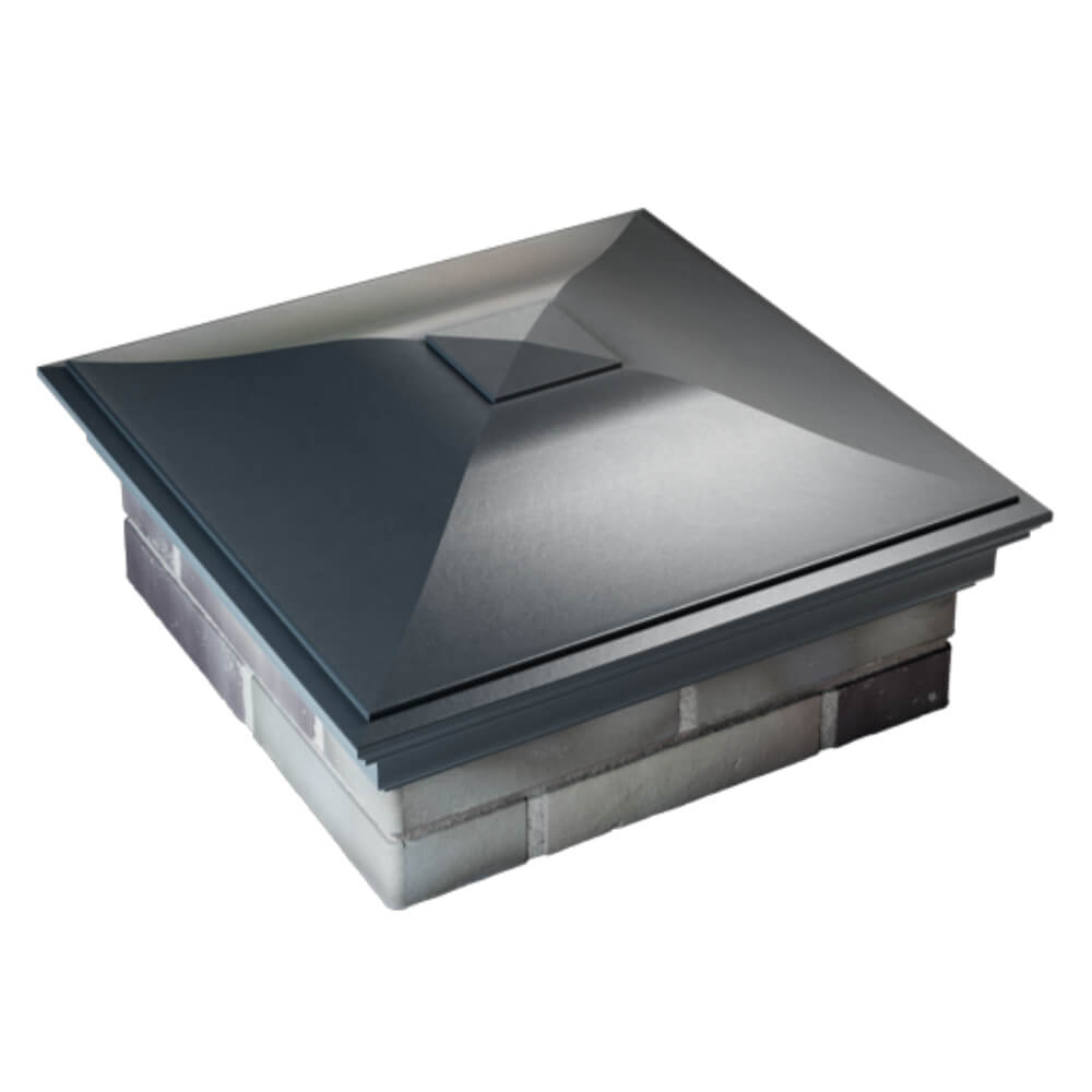 Колпак Zking Монблан Серый на столб 2х2 кирпича (515х515мм) Урай фото